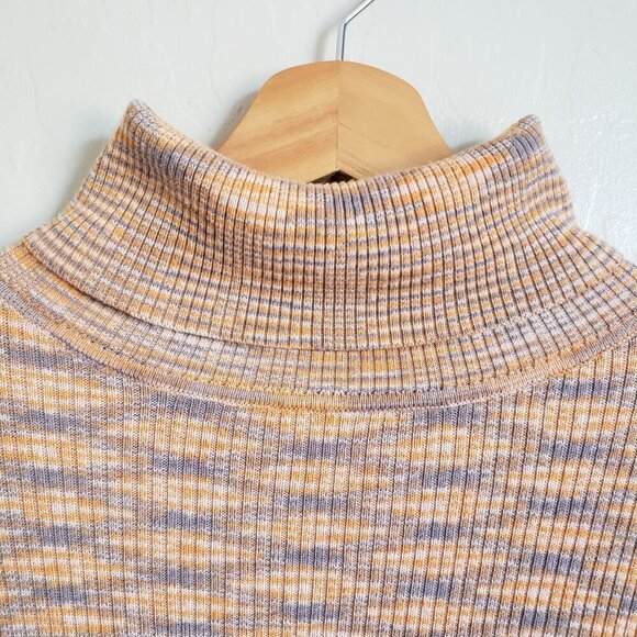 Urban Outfitters Space Dyed Ribbed Knit Turtle Neck Sweater Size Women's Medium - Picture 6 of 10